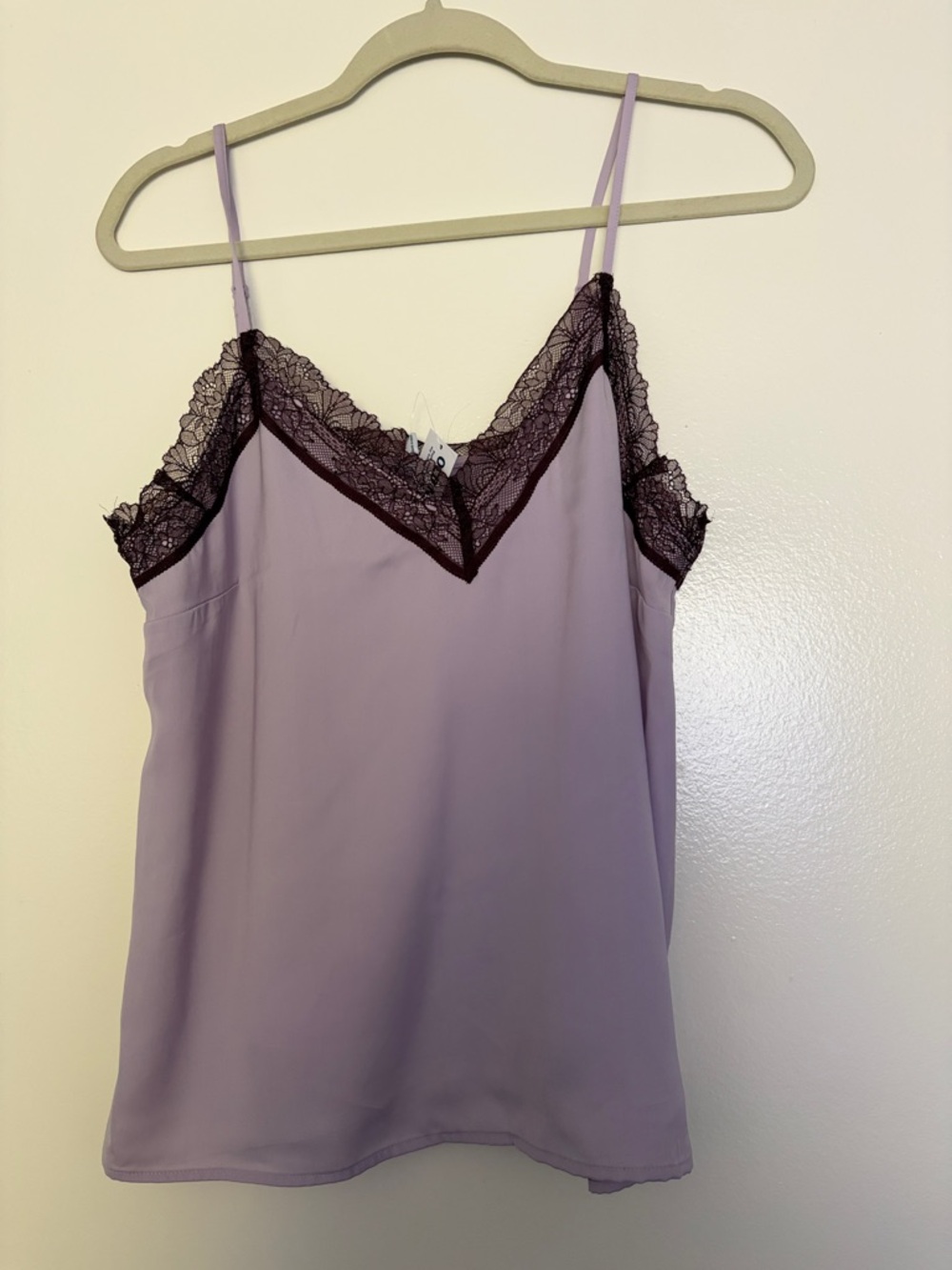 Lavender Lace Trim Cami NWT